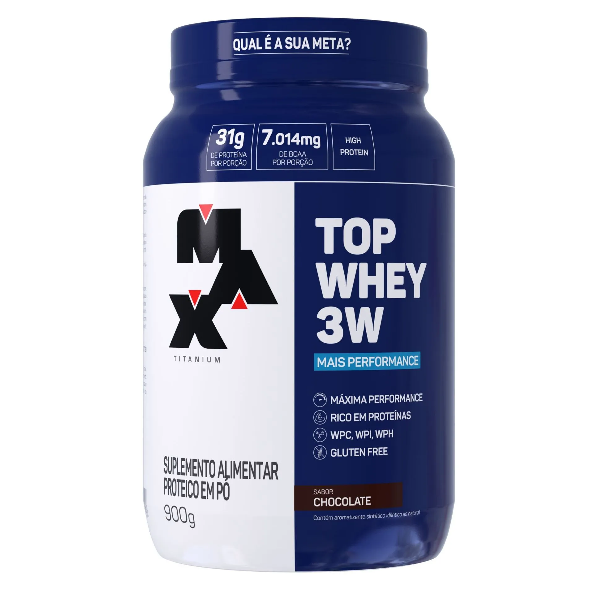 Top Whey 3w (900g) Max Titanium 24 Top Whey 3w (900g) Max Titanium - Imagem 2