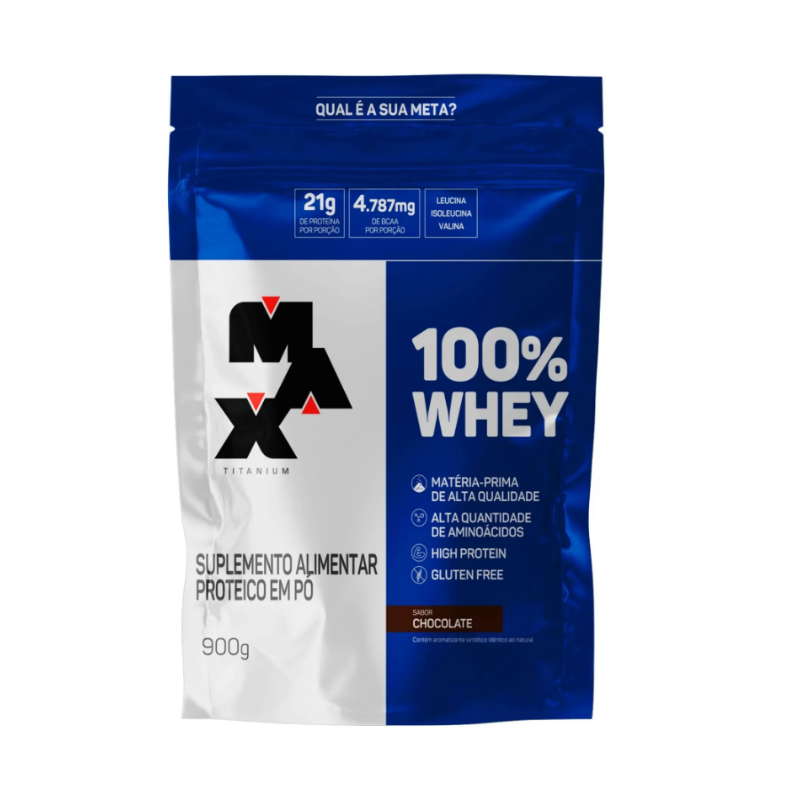100% Whey Protein (Refil-900g) Max Titanium