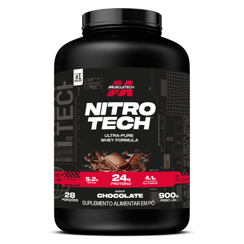 NitroTech Whey (900g) MuscleTech - CHOCOLATE